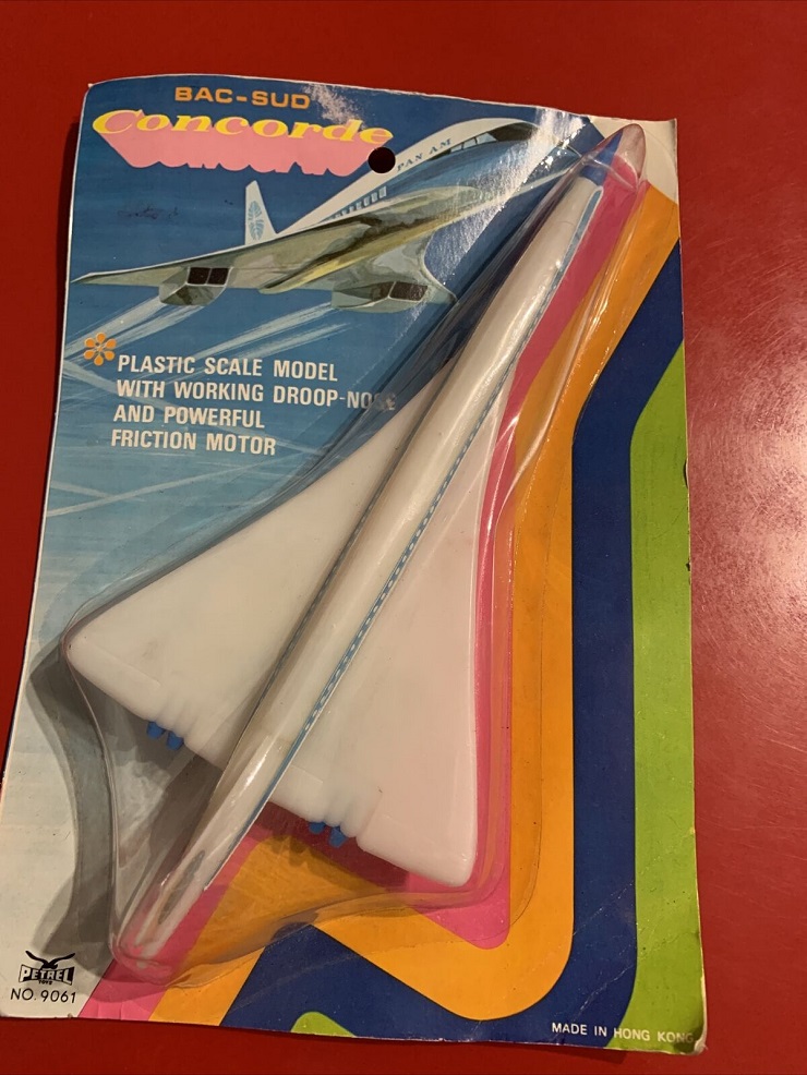 Jouet Concorde PAN AM à friction - PETREL