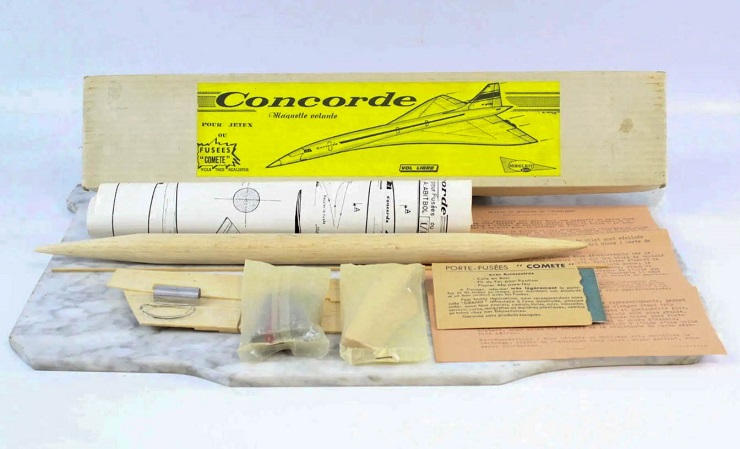 Maquette volante de Concorde F-WTSS - Model Kit - (Années 70)