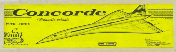 Maquette volante de Concorde Model Kit