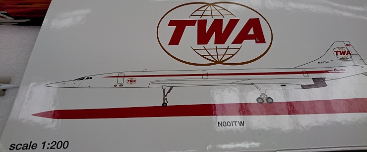 Maquette Concorde TWA