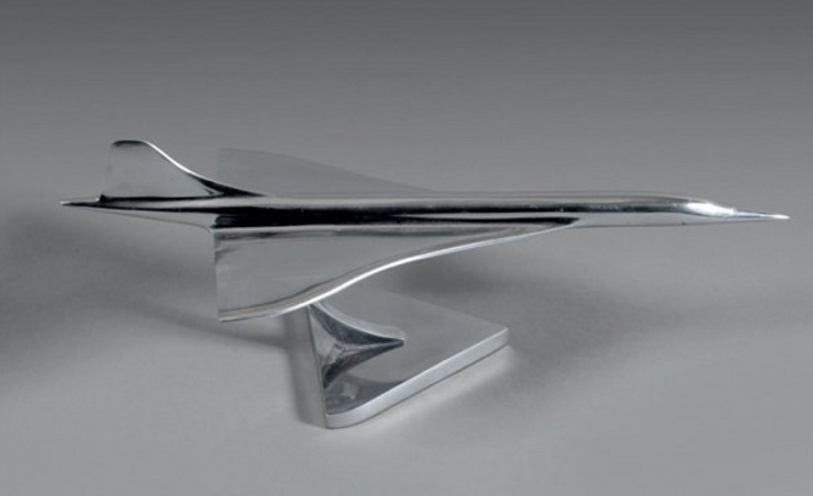 Maquette Concorde en aluminium