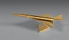 Maquette Concorde plaquée OR