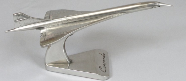 Maquette Concorde argent