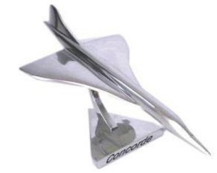 Maquette Concorde argent