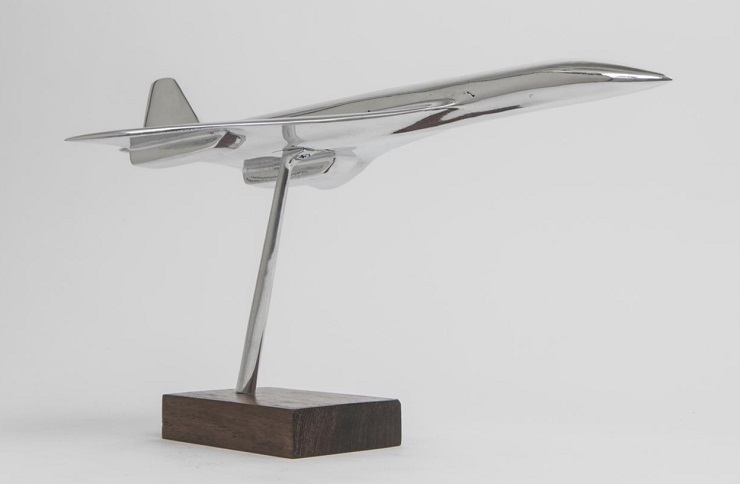 Maquette Concorde chromée