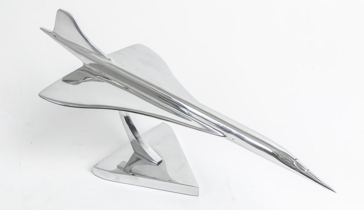 Maquette Concorde chromée