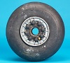 Trains : Pneu et jante de roulette arrière (Dunlop Tail Wheel)