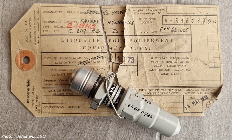 Fuselage : Valve d’échantillonnage (Sampling valve) 