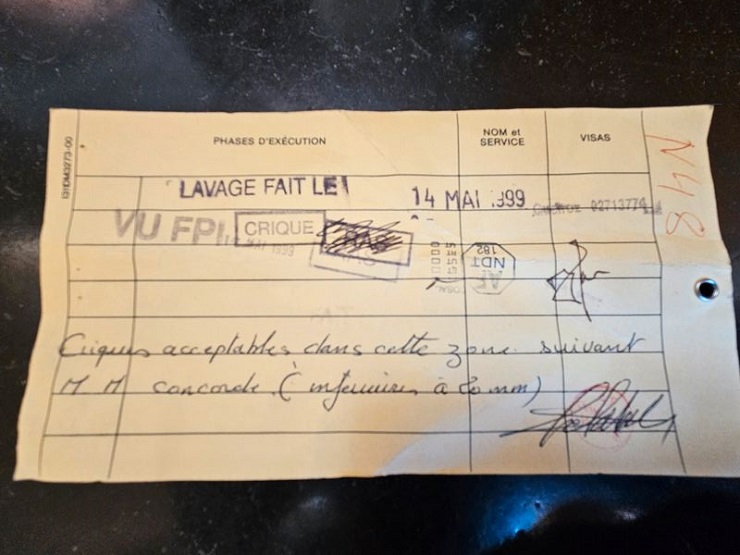 Réacteur : Déflecteur sur paupière