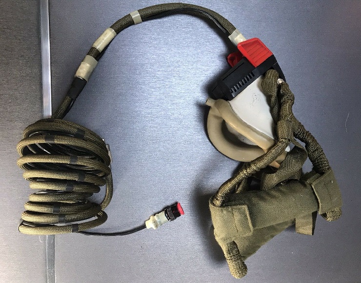 Masque à oxygène équipage