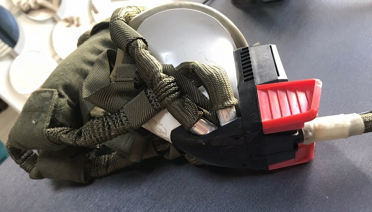 Masque à oxygène équipage