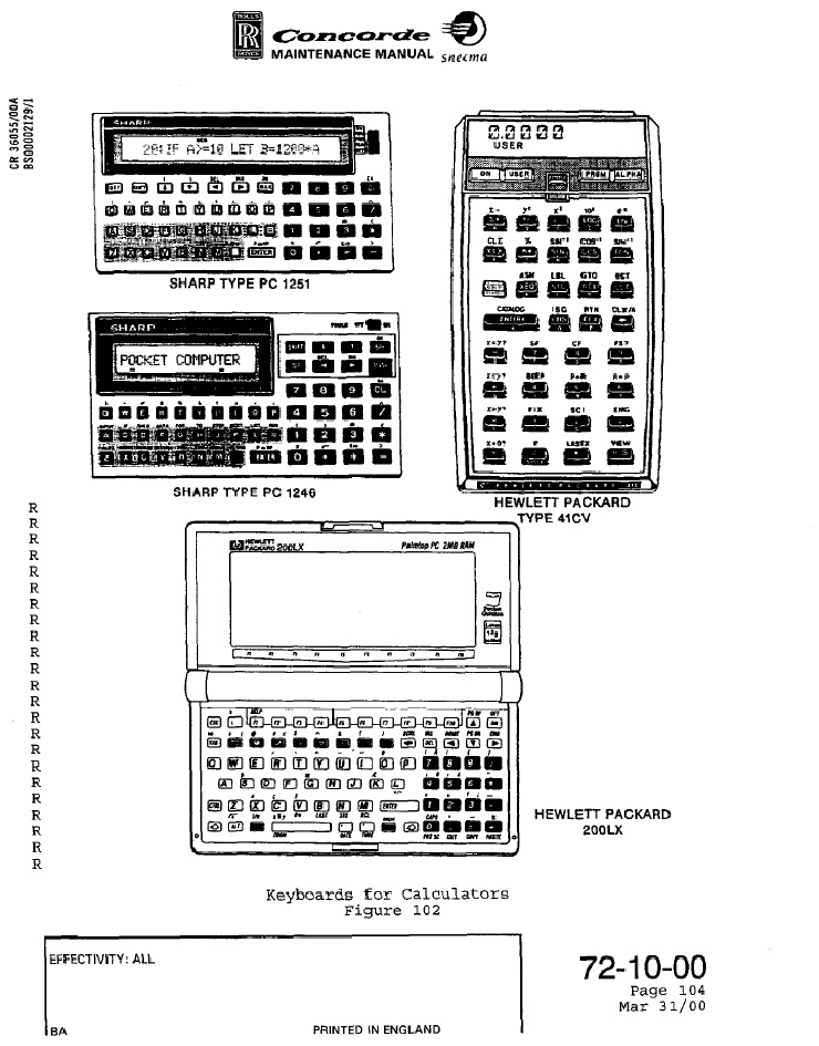 Calculatrice Concorde