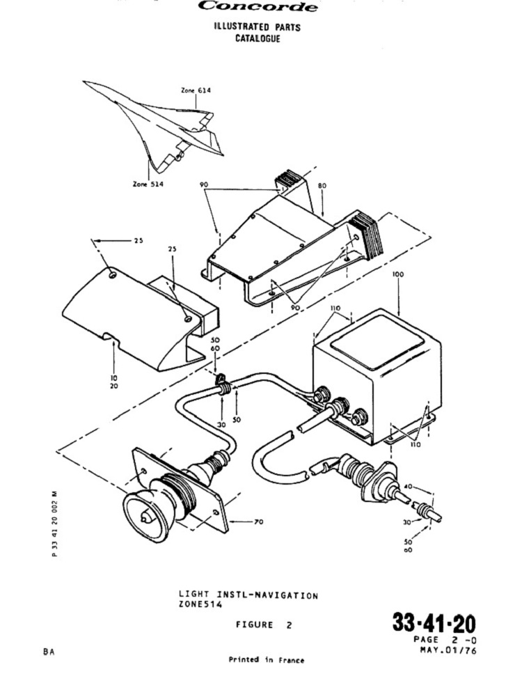 Feu Anti-collision demi-aile