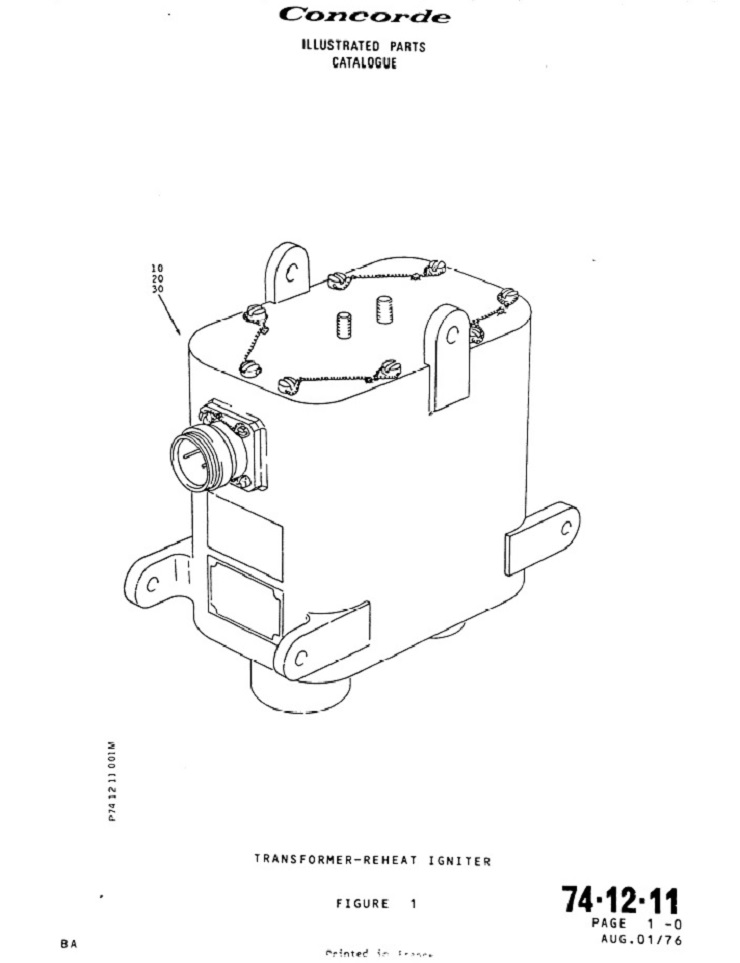 Pièce de Réacteur : Bobine Haute Tension d'allumage PC (Reheat Igniter Transformer)
