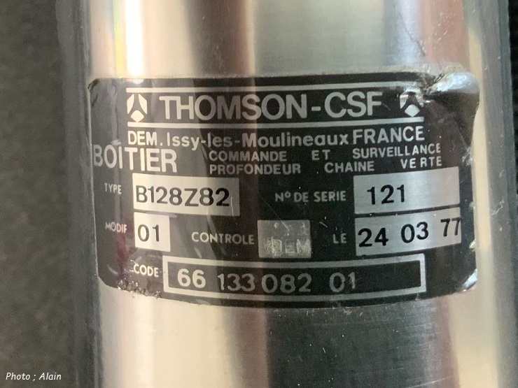 Boîtier de commande et surveillance profondeur (Chaîne verte)Température Freins