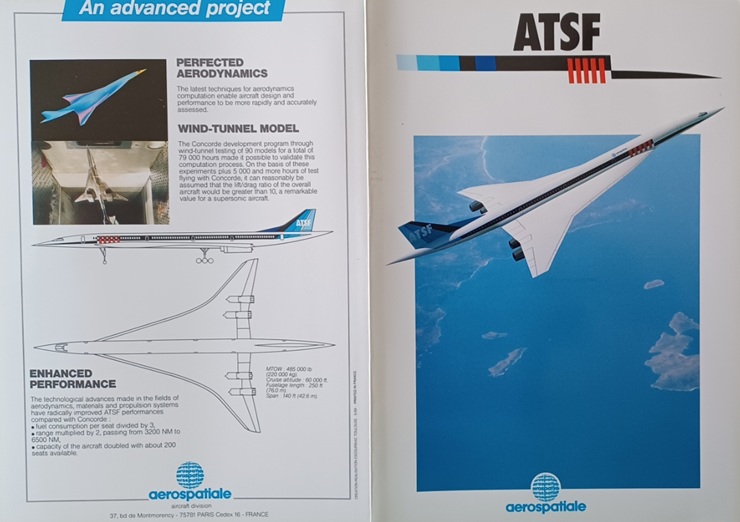 Maquette AEROSPATIALE ATSF (1/175)
