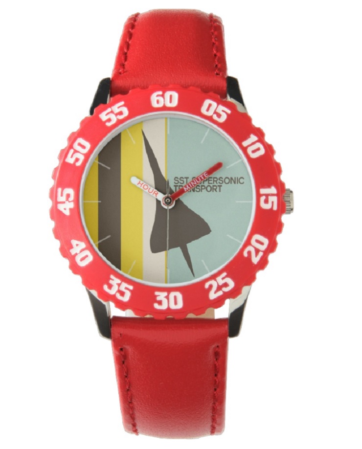 Zazzle38 - Retro Super Sonic Transport Airplane / Kids chiffres rouges