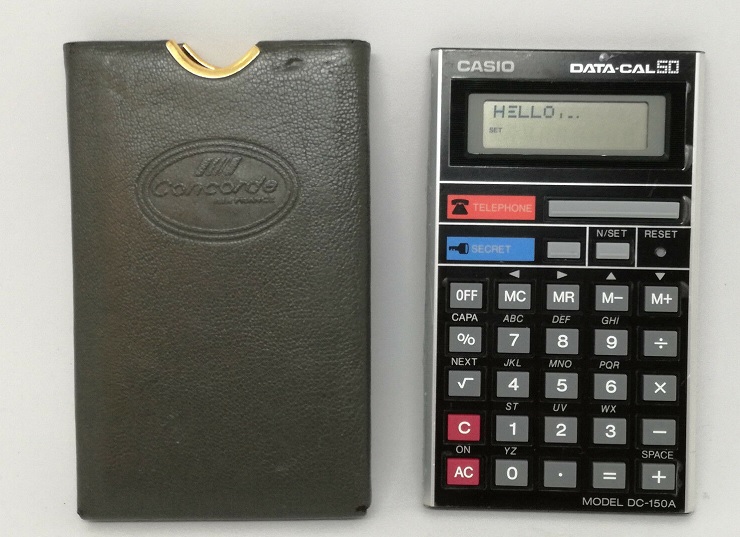 Calculatrice Souvenir Casio Vintage Air France Concorde Data Cal 50