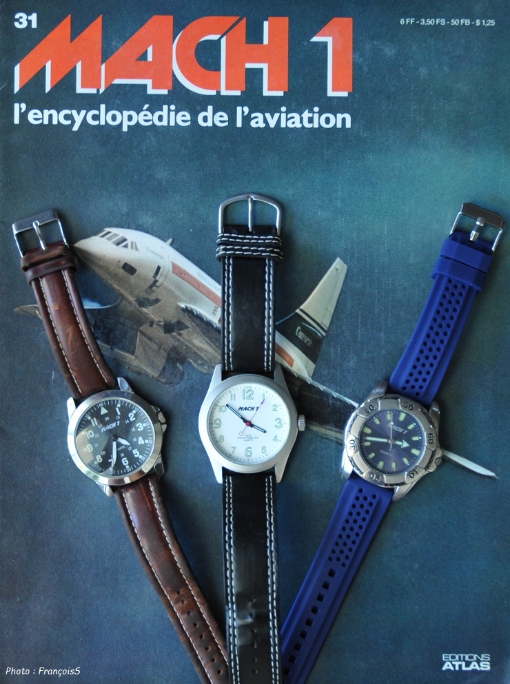 Montre "Concorde" de la revue aéronautique "Mach1"