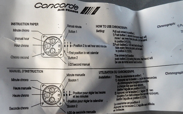 Montre Concorde Air France