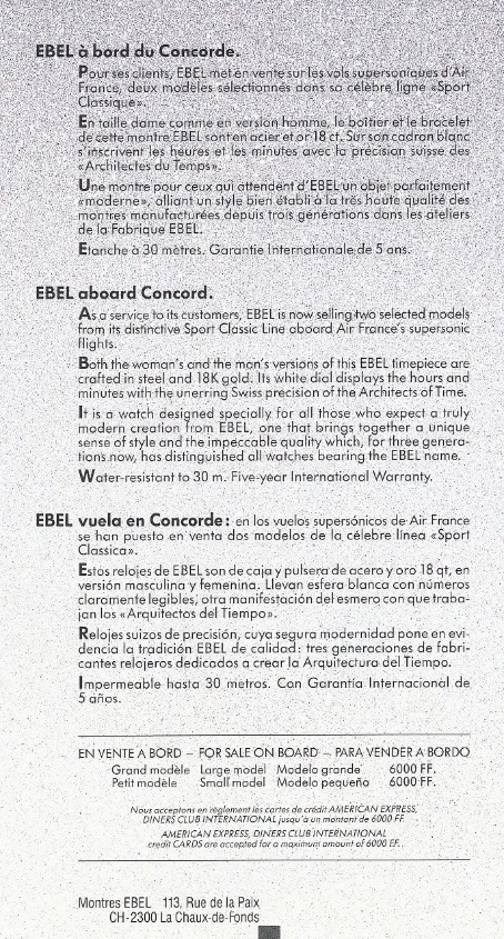 Montre EBEL