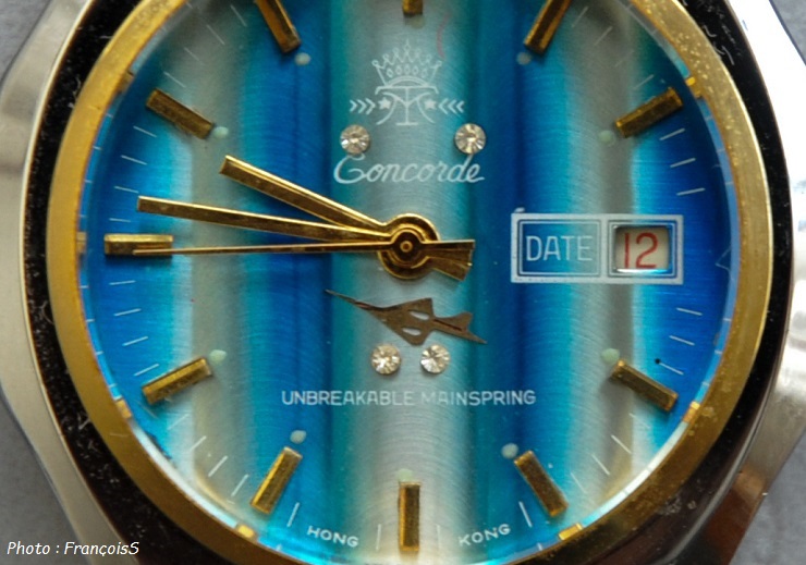 Montre mécanique Concorde / Hong-Kong (Années 60 - 70)