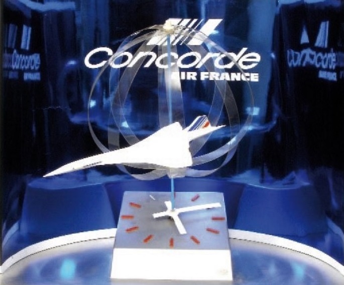 Horloge présentoir Air France