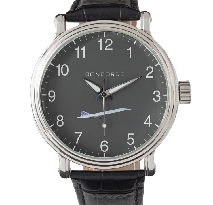 Montre Zazzle (N°44) - Cuir Vintage noir