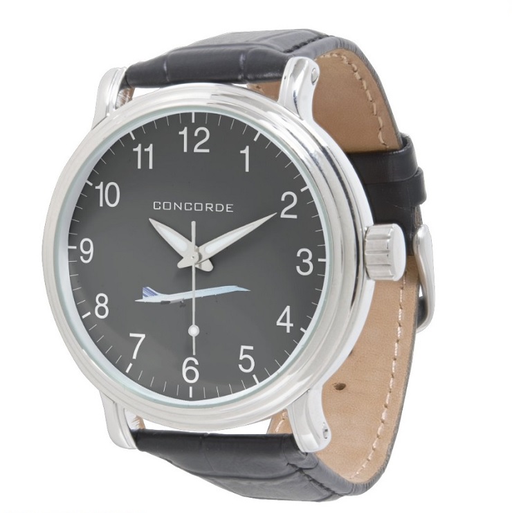 Montre Zazzle (N°44) - Cuir Vintage noir