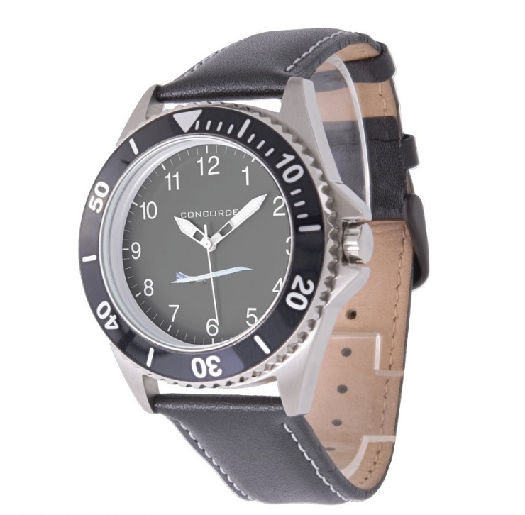 Montre Zazzle (N°46) - Cuir noir 