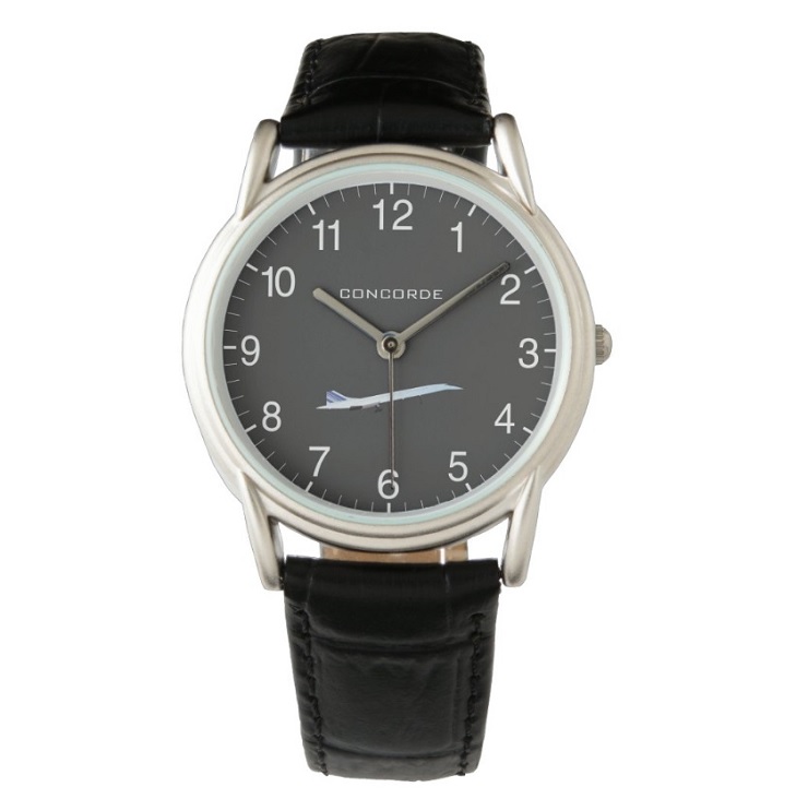 Montre Zazzle (N°48) - Classique cuir noir