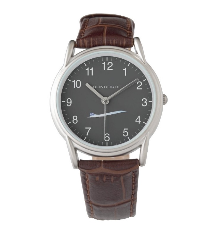 Montre Zazzle (N°49) - Classique cuir marro