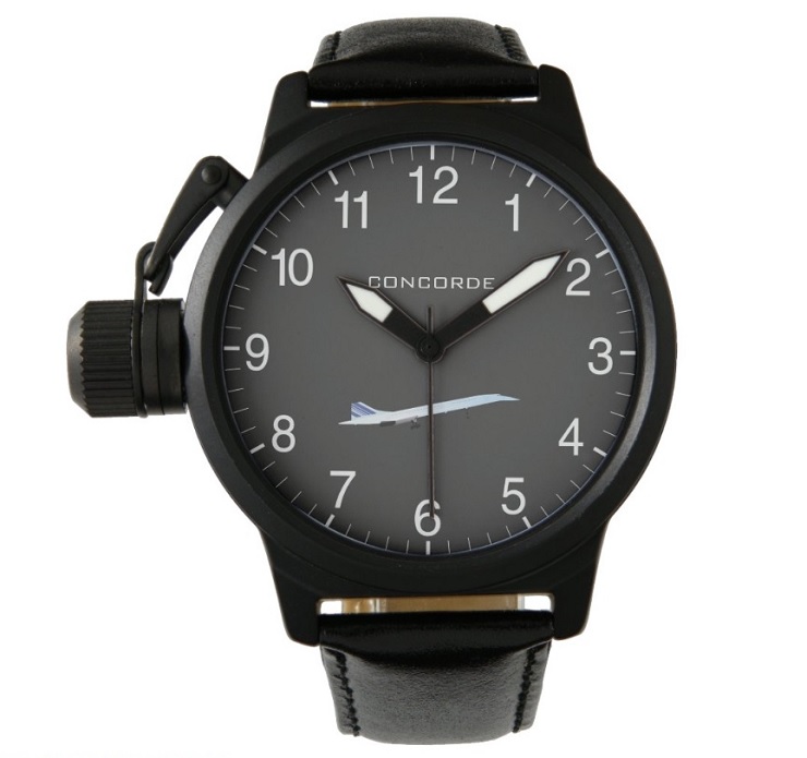 Montre Zazzle (N°50) - Protège-couronne cuir noir 