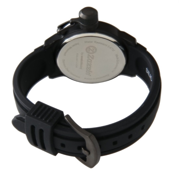 Montre Zazzle (N°51) - Protège-couronne caoutchouc noir