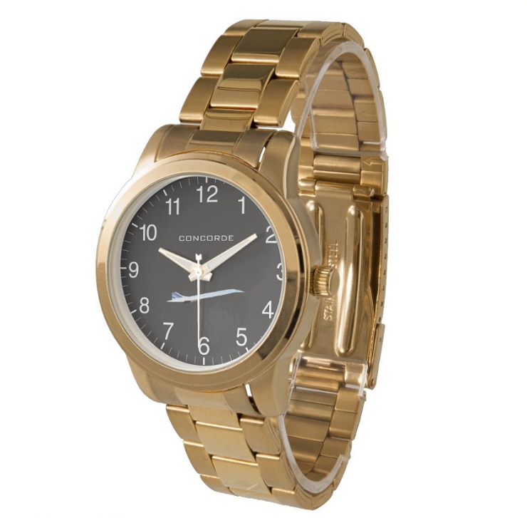Montre Zazzle (N°54) - Gros bracelet or