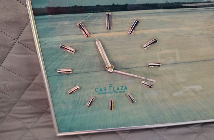 Horloge murale - Publicité Car Plaza