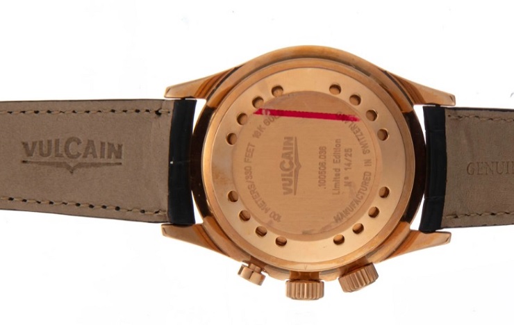 Montre Vulcain CRIKET GMT WORLD TIME CONCORDE (Or rose)