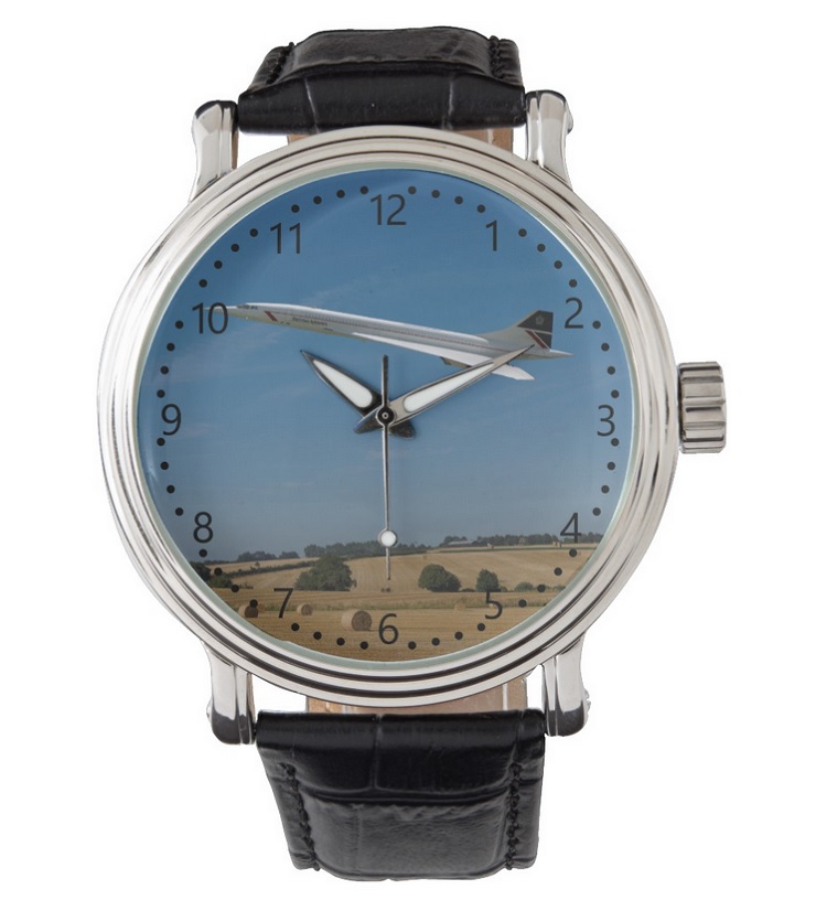 Concorde at Harvest Time - numbers Dial Watch