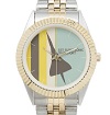 Retro Super Sonic Transport Airplane Two-Tone Bracelet