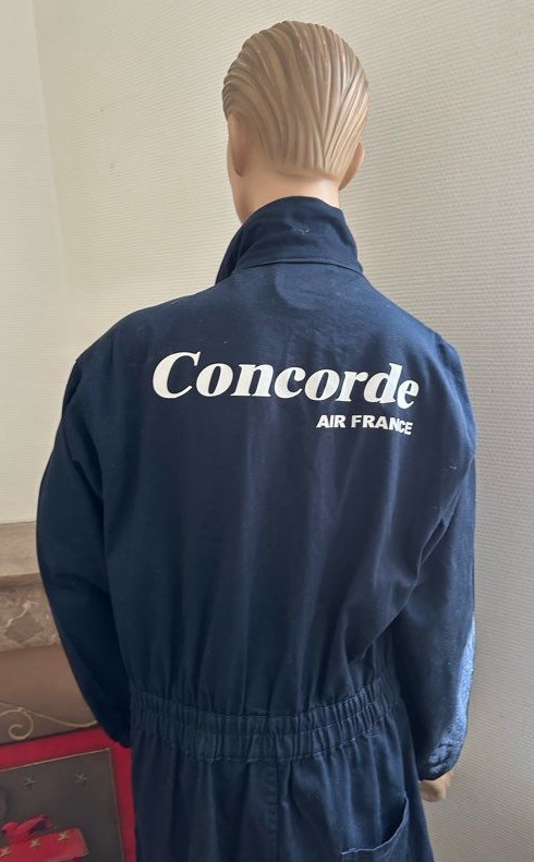 Authentique combinaison CONCORDE mécanicien moteur Rolls-Royce