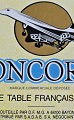 Etiquette vin de table Concorde 