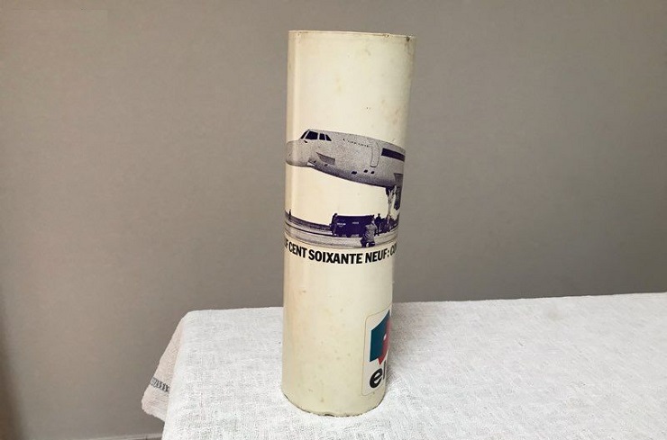 1er vol ATR72 - TOULOUSE 1988 - Château La Baronne - Corbières d'Alaric (1987)