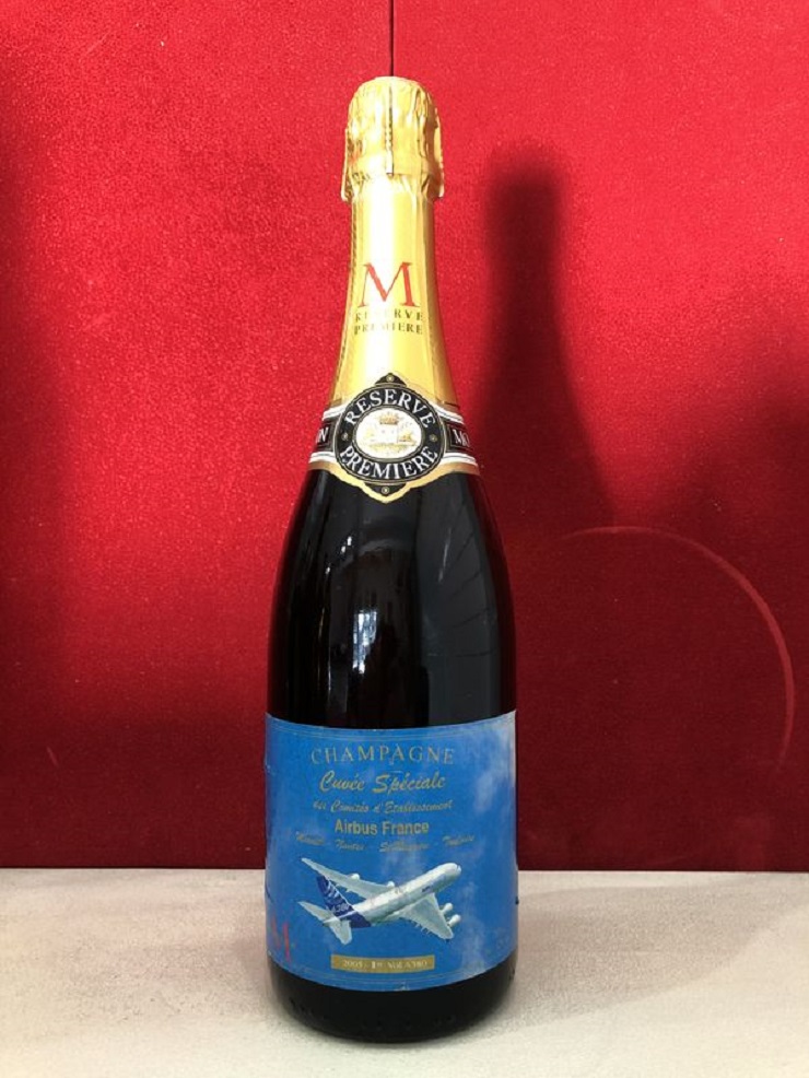 1er Vol Airbus A380 - Toulouse 2005 - Champagne Montaudon / Cuvée Spéciale