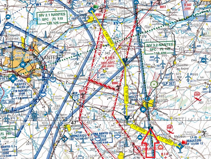 18 Janvier 2021 : Vol en Robin DR401 - Ancenis - Mauléon - Ancenis