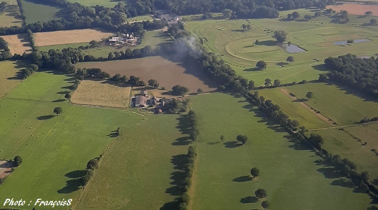 Château de la Lorie vu du ciel