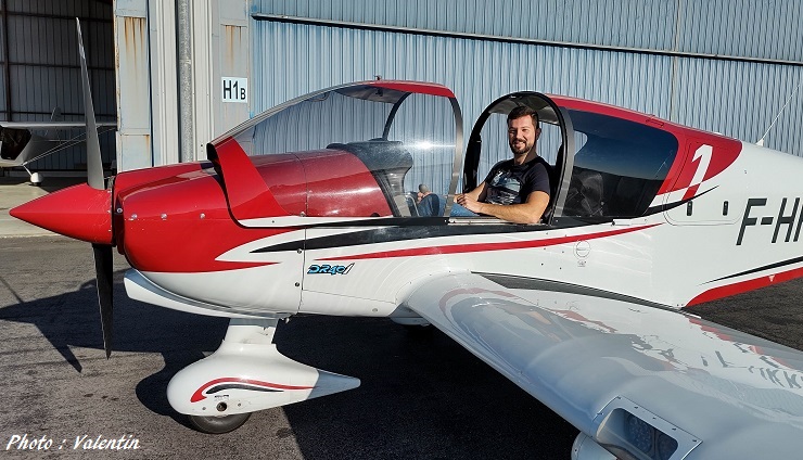 Vol en Robin DR401 avec Valentin