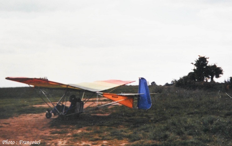 Années 80 : Première séance de pilotage sur ULM