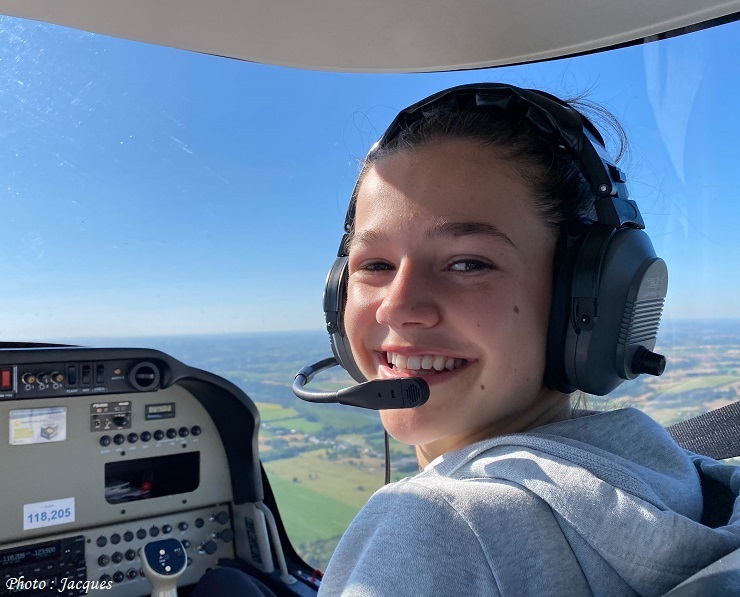 Baptême de l'air de Lucie