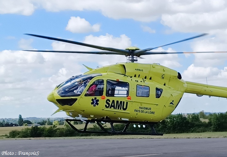 07 Juillet 2022 : Hélico du SAMU sur Ancenis